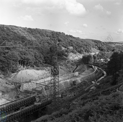 Thruscross, Dam Under Construction, 1963